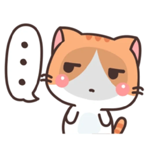 kawaii, kawaii, kucing, kucing lucu, stiker kucing jepang