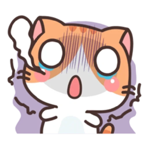 kawaii, un bel sigillo, modello carino, animali carini, emoticon discordia gatto