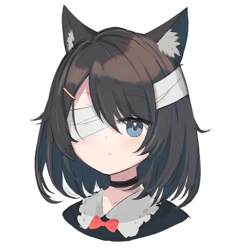 neko, anime, telinga kucing, seni anime, telinga hewan