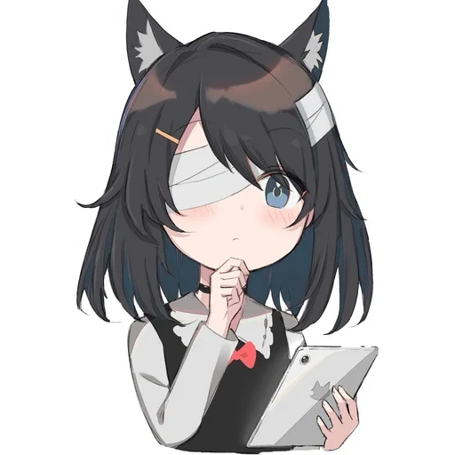 anime, anime neko, arte anime, nico anime art, personaggio di anime