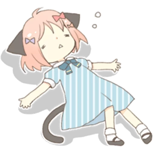anime, kawaii, anime kawai, cat ear girl necoco