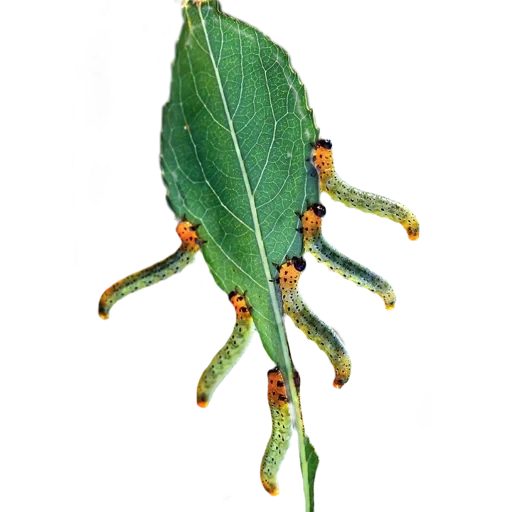 tanaman, listovida sticks, leaflet caterpillar, caterpillar babel czechlon