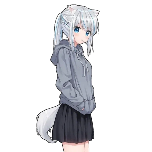 utaka anime, anime arts of girls, zeichnungen von anime mädchen, anime mädchen mit weißen haaren mit grauen augen