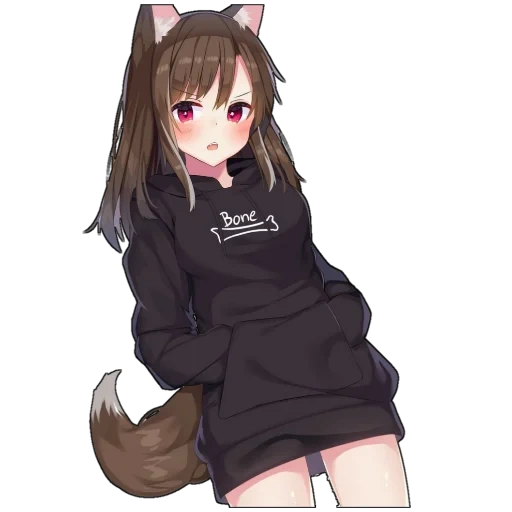 catgirl, hari penyakit dalam, neco toyanka, anime chen naizi, anak surga manis