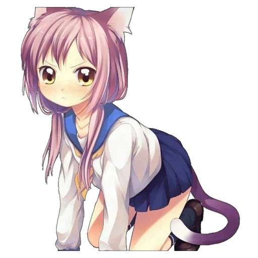 tanaka, nekolorka, anime nyashki, cartoon cat, neco anime day