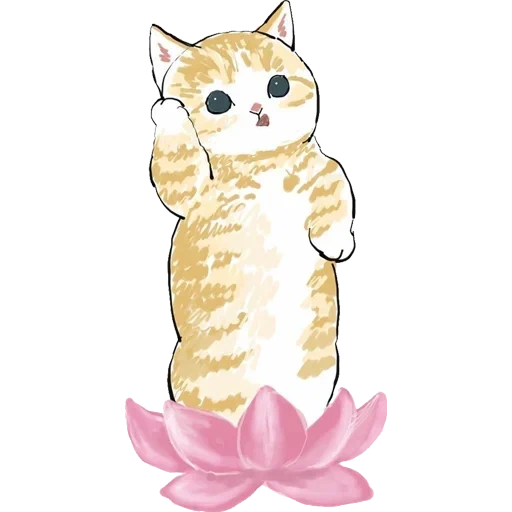gato ilustrado, diagrama de sello, patrón lindo de gato, patrón lindo de gato, hermosa imagen de sello
