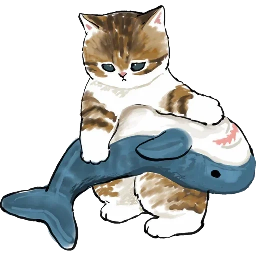 kucing, binatang yang lucu, kucing mofsha, ilustrasi kucing, ilustrasi anjing laut
