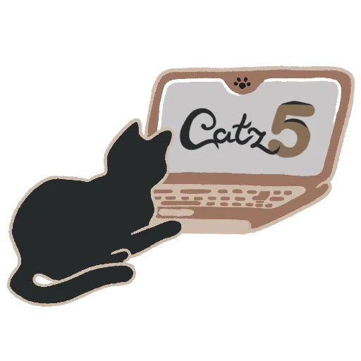 black cat, cose template, the icon form of the cat, black cat logo