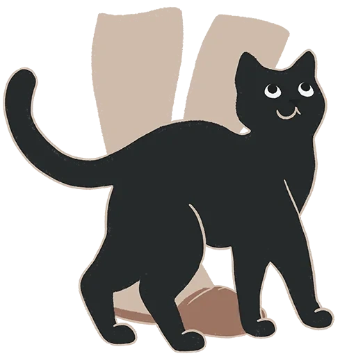 chat noir, silhouette de chat, silhouette de chat noir, la silhouette d'un chat noir, silhouettes de chats coupés