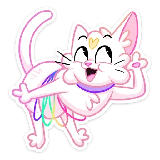 lovely, seal, disaster, rainbow cat, seal sticker