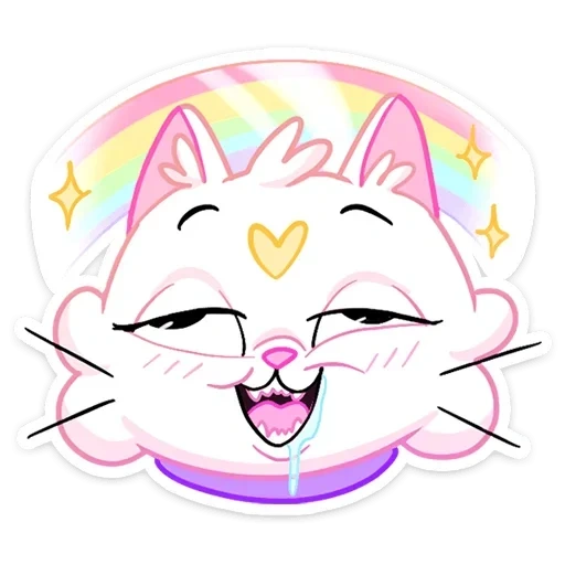 lovely, character, disaster, rainbow cat
