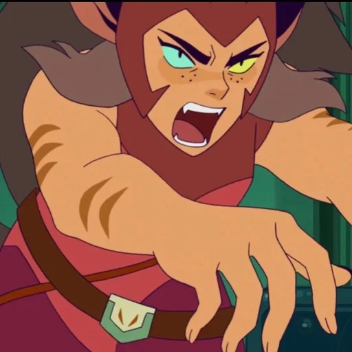 catra, anime, orang, catra angry, catra chipped