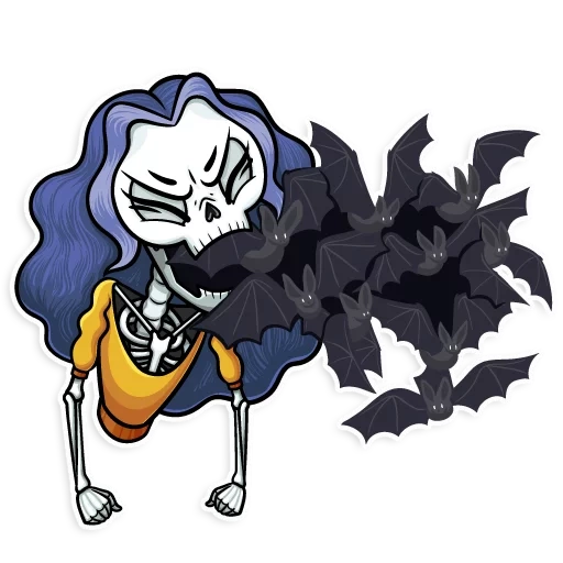 sans, catrina, alter sans, ohne undertale, undertale aufkleber