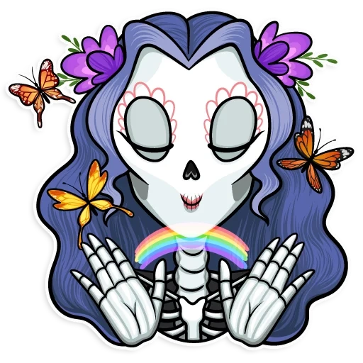 animation, katrina, catrina, calavera, katrina calavera