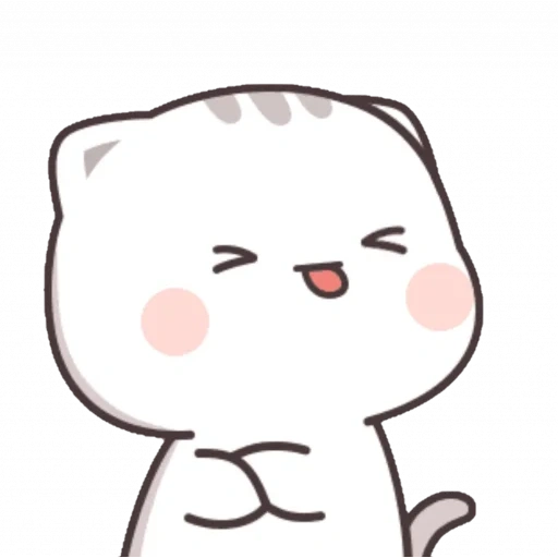 kawaii, cat, clap cat, cute drawings, the animals are cute