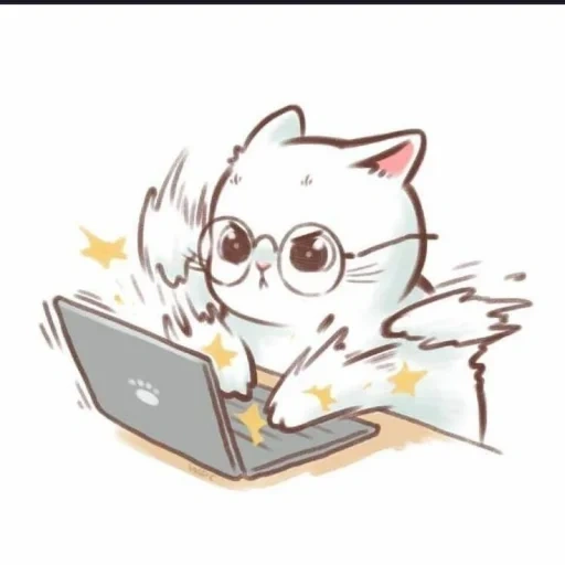 cat, cute cats, anime cats, cute cats drawings, drawings of cute cats