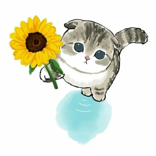 котик иллюстрация, кошки милые рисунки, котики милые рисунки, рисунки милых котиков, животные милые рисунки