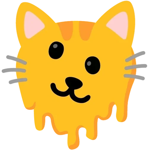 emoji de gato, sonreír gato, gatito sonriente, el gato emoji se ríe, cats emoji de android