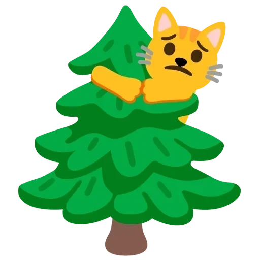 abeto de árbol de navidad, emojimix, árbol de navidad emoji, los árboles de navidad son grandes pequeños