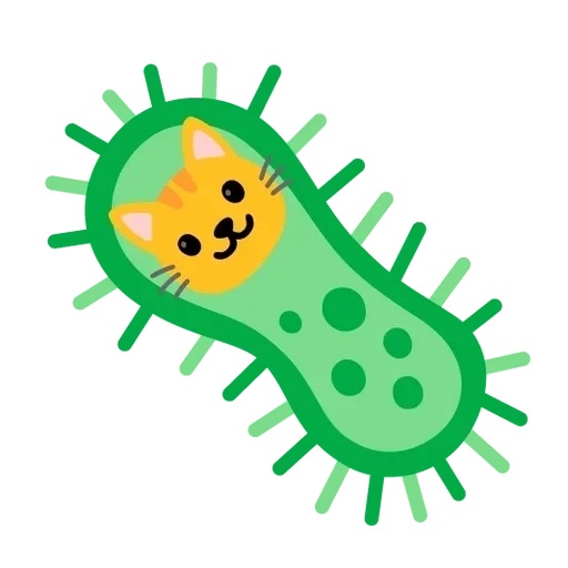 virus de la bacteria, bacteria emoji, emoji de coronavirus, virus microbios de bacterias, la bacteria es un fondo transparente