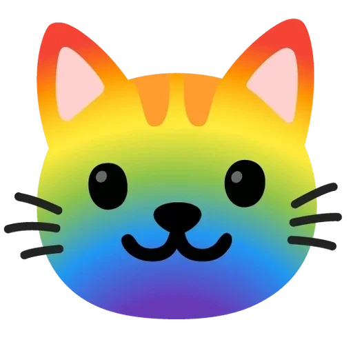 gorjeo, sonrisa kat, emoji de gato, gatito sonriente, el emoji de gato sonriente