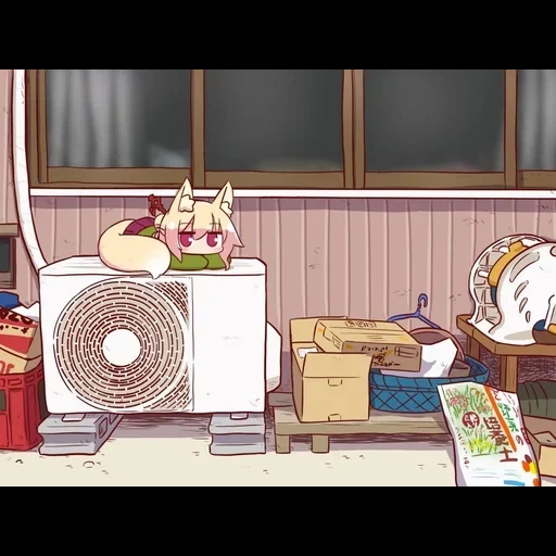 kemomimi, kotatsu anime kobayashi