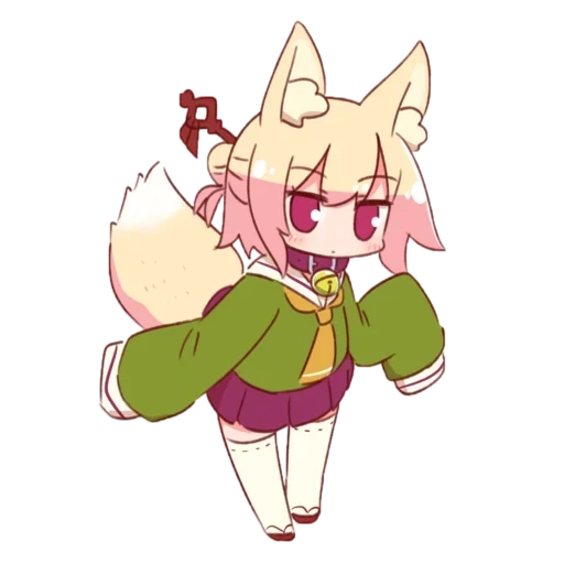 anime, kemomimi, fox girl, kemomimi chan