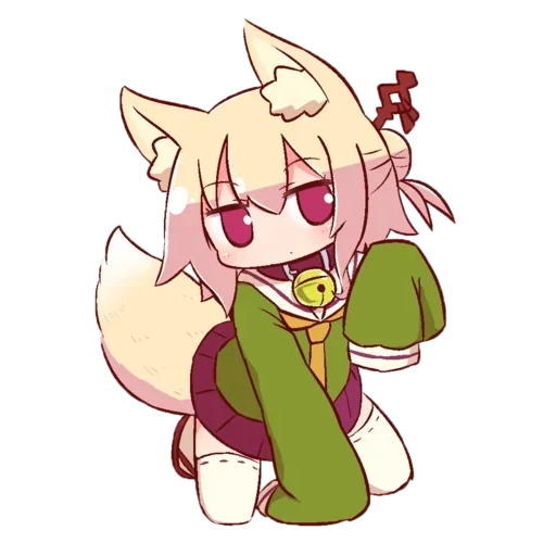 fox girl, kemomimi, safebooru, кемомими чан, кемомими chibi