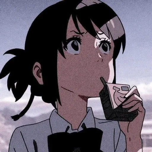 anime, imagen, su nombre, personajes de anime, mitsuha miyamizu