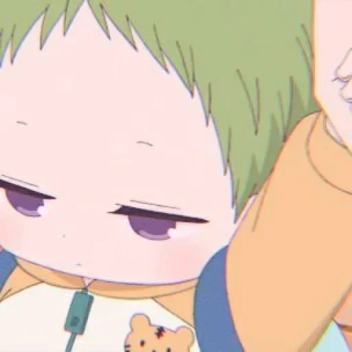 anime cheeks, anime baby, personnages d'anime, anime école baby-sitter, nounou d'école de kotaro