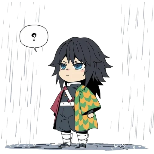 akabi tomioka, personnages d'anime, thiyou tomioka chibi, la lame du démon de chibi, éteignez le couteau de démon