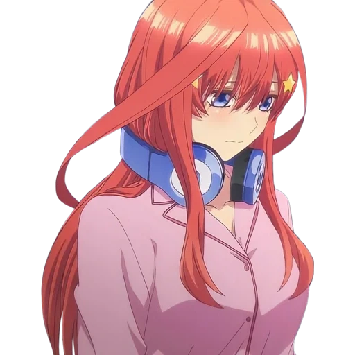 nakano miku, ицуки накано, аниме персонажи, милые аниме арты, toubun no hanayome