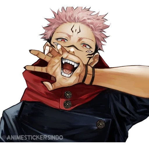 jujutsu, sukuna art, banduosuye, jujutsu kaisen, cartoon character