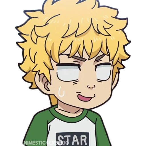 мэтт eddsworld, telegram sticker, твик южный парк, твик южный парк арт, персонажи аниме