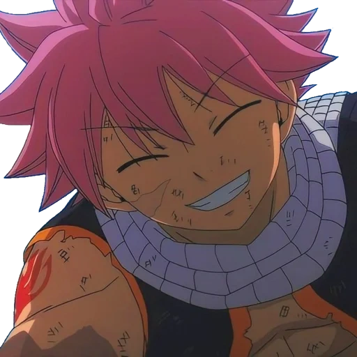 natsu, natsu, natsu dragneel, fairy tail natsu, natsu traîne un sourire