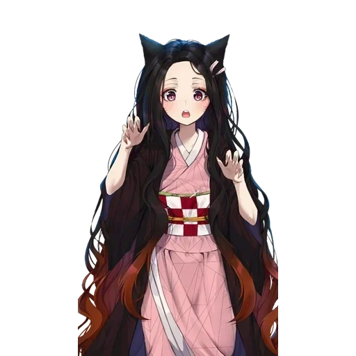 nezuko, незуко, аниме неко, незуко аниме, незуко камадо