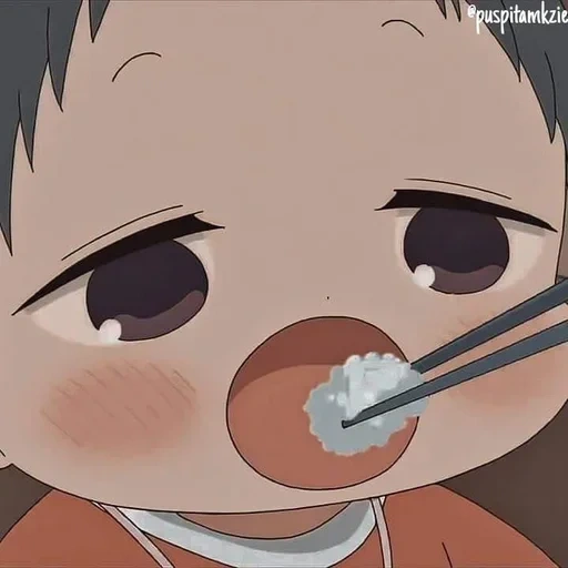 diagram, pipi anime, anime lucu, anime bayi, karakter anime