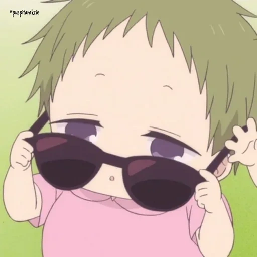 gorjeo, chico, bebé anime, el anime es divertido, niñeras de la escuela kotaro