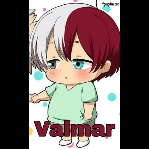 anime lindo, todoroki chibi, personajes de anime, todoroki shoto chibi, dibujos de anime encantadores