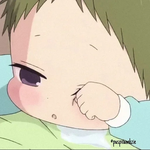imagen, mejillas de anime, el lindo anime, personajes de anime, bebé de anime kotaro