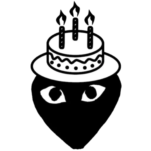 vector cake, icon cake, birthday of the icon, candles tender silhouette, the silhouette of the cake with candles