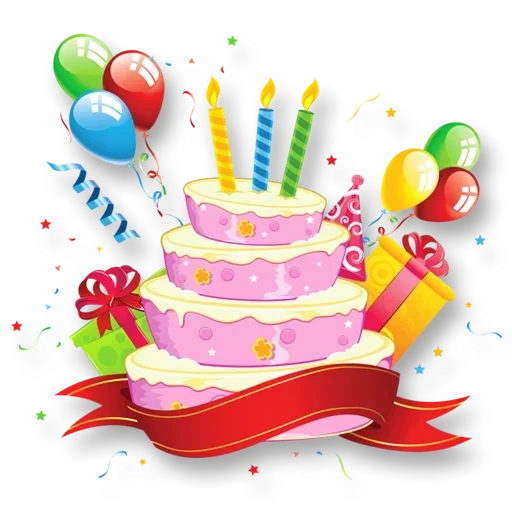мультяшный тортик, торт ко дню рождения, рисунок торта день рождения, клипарт день рождения детский, день рождения клипарт прозрачном фоне