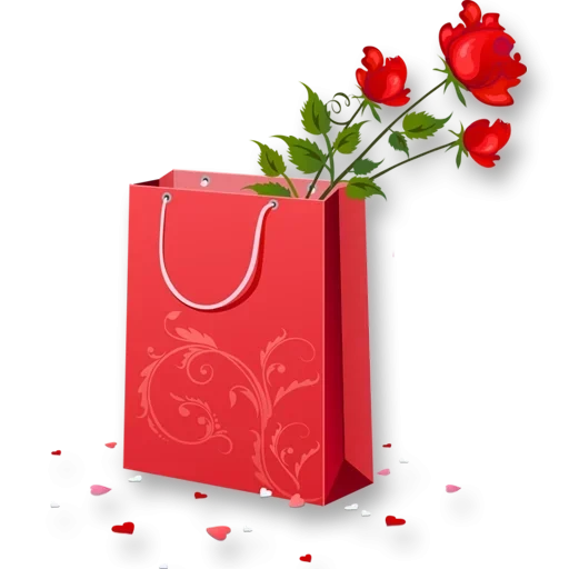 цветы подарок, пакет подарочный, подарочная коробка, подарок день рождения 4, подарки цветы прозрачном фоне