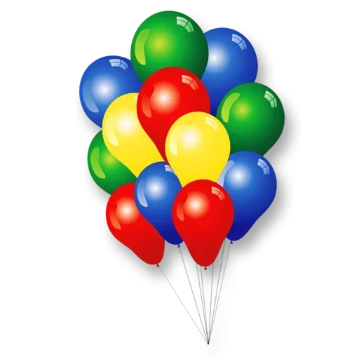 гелиевые шары, гелиевые шарики, шарики разноцветные, шарики прозрачном фоне, разноцветные воздушные шары