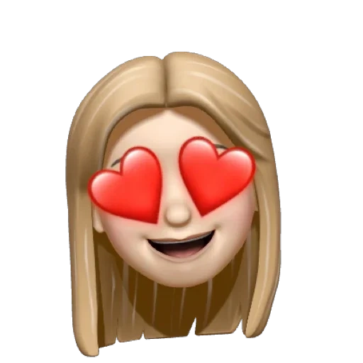 memoji, símbolo de expressão, menina, manuscrito ulyana 2020