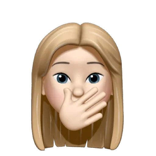 memoji, child, emoji is sweet, pajing animoji, thinking emoji girl