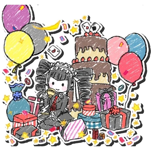 клипарт, candy land, день рождения, король шаманов, с днем рождения скетч