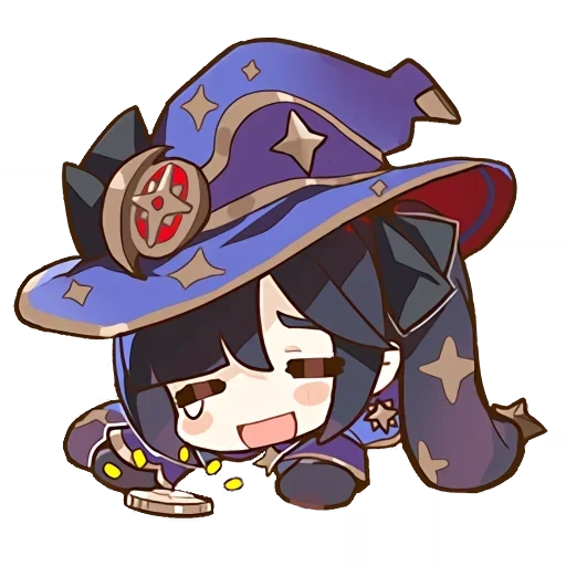 chibi, mona chibi, chibi genshin, megumin chibi, mona genshin chibi