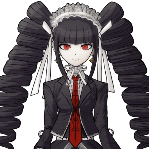 celestia ludenberg, celestia ludenberg, kirigiri san danganronpa, danganronpa v3 matando armonía, danguronpa dispara feliz estragos