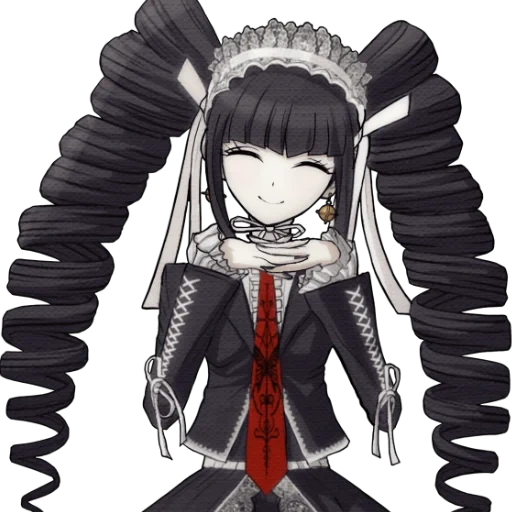 sprites celestia ludenberg, sprite celestia ludenberg, danganronpa v3 killing harmony, danganronpa trigger felice havoc, sprite beta celestia ludenburg